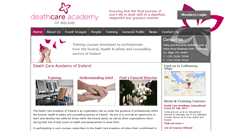 Desktop Screenshot of deathcareacademy.ie